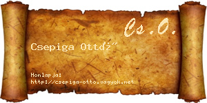 Csepiga Ottó névjegykártya